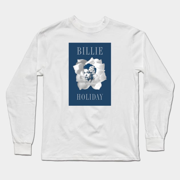 Billie Holiday Long Sleeve T-Shirt by PLAYDIGITAL2020